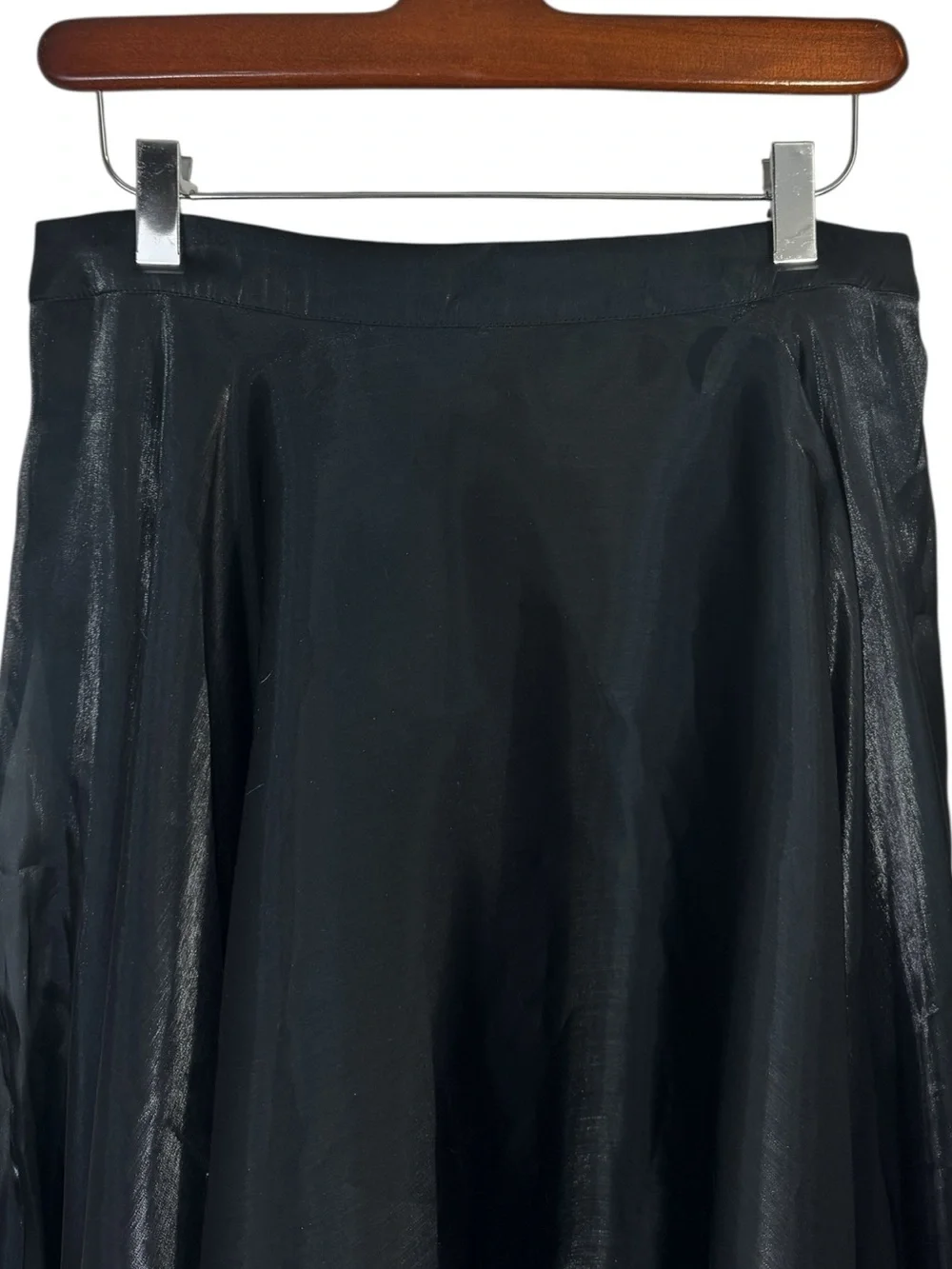 Anthropologie Bl-nk Arleth Black Midi Skirt Medium NWT - Picture 6 of 13